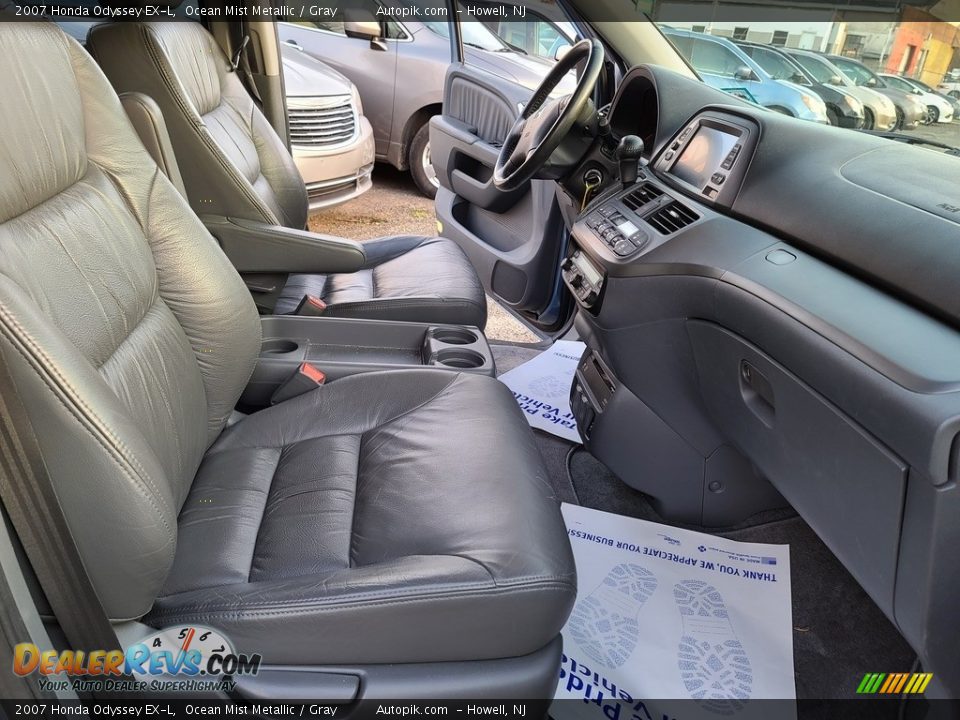 2007 Honda Odyssey EX-L Ocean Mist Metallic / Gray Photo #16