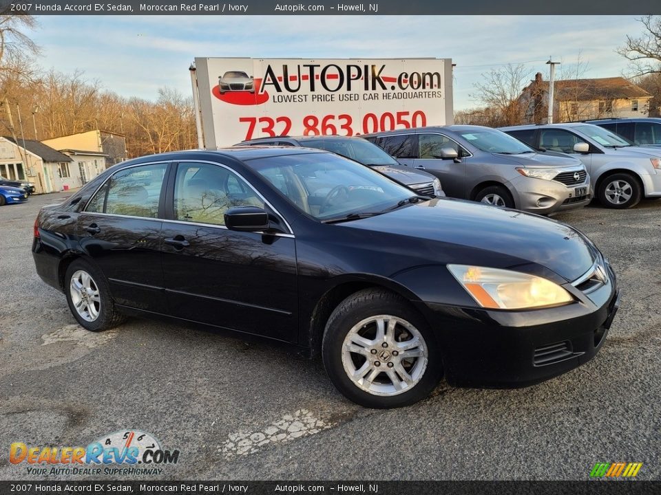 2007 Honda Accord EX Sedan Moroccan Red Pearl / Ivory Photo #1