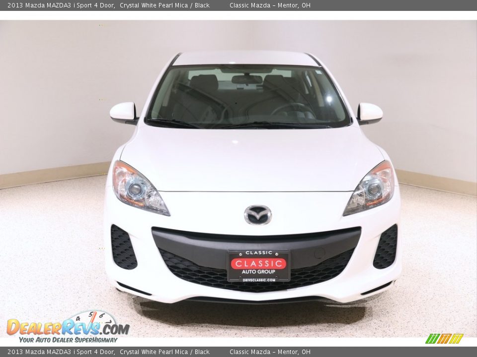 2013 Mazda MAZDA3 i Sport 4 Door Crystal White Pearl Mica / Black Photo #2