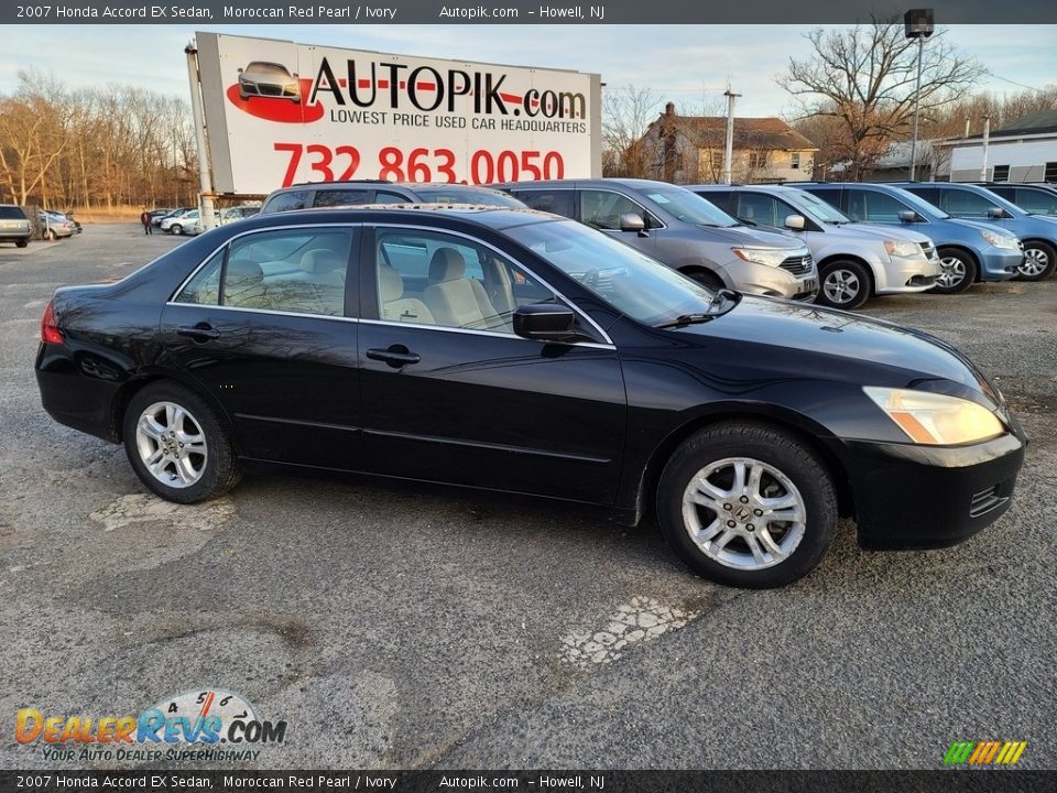 2007 Honda Accord EX Sedan Moroccan Red Pearl / Ivory Photo #2