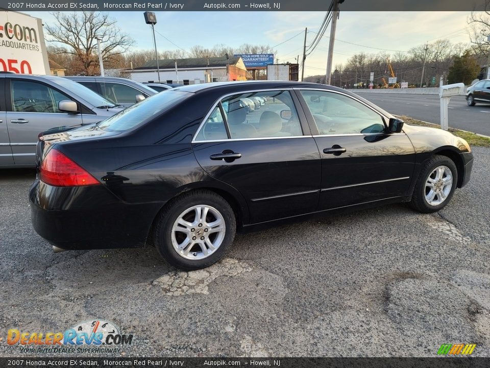 2007 Honda Accord EX Sedan Moroccan Red Pearl / Ivory Photo #3