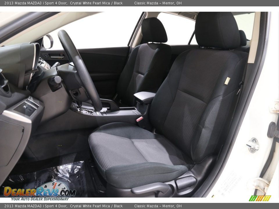 2013 Mazda MAZDA3 i Sport 4 Door Crystal White Pearl Mica / Black Photo #5