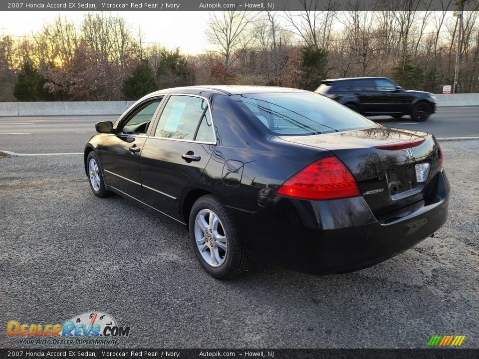 2007 Honda Accord EX Sedan Moroccan Red Pearl / Ivory Photo #6