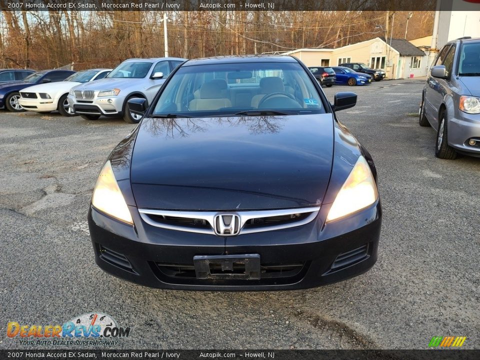 2007 Honda Accord EX Sedan Moroccan Red Pearl / Ivory Photo #9