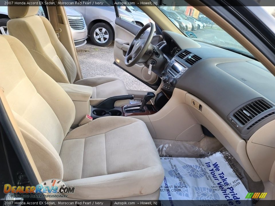 2007 Honda Accord EX Sedan Moroccan Red Pearl / Ivory Photo #16