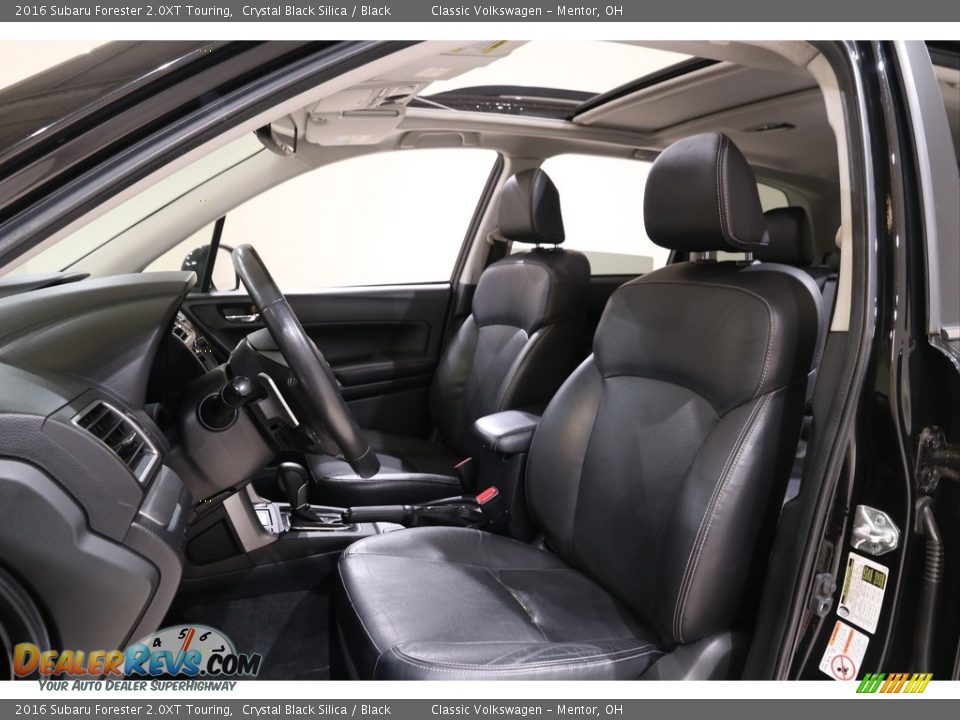 Black Interior - 2016 Subaru Forester 2.0XT Touring Photo #5