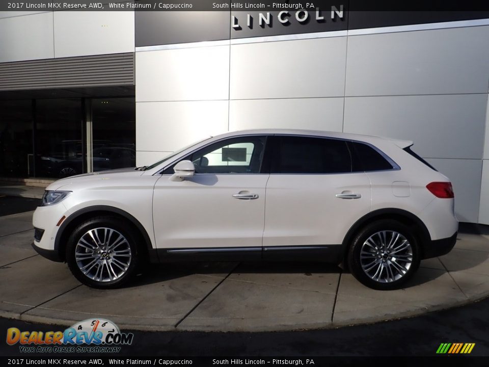 2017 Lincoln MKX Reserve AWD White Platinum / Cappuccino Photo #2