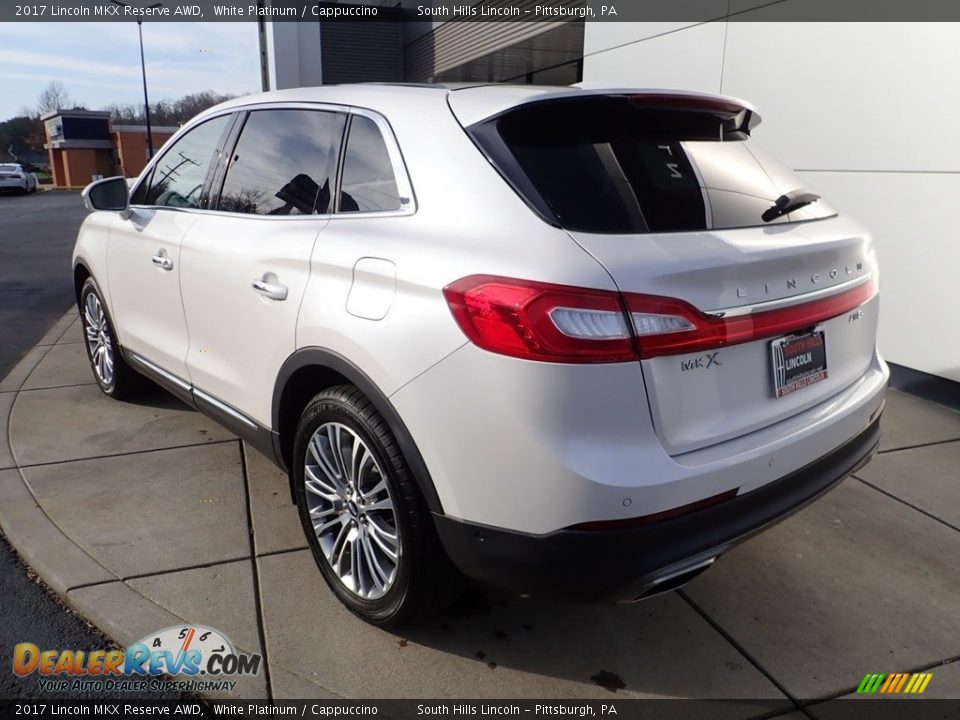 2017 Lincoln MKX Reserve AWD White Platinum / Cappuccino Photo #3