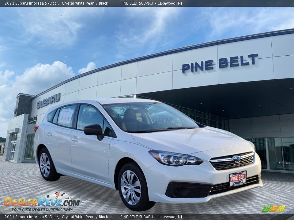 2021 Subaru Impreza 5-Door Crystal White Pearl / Black Photo #1