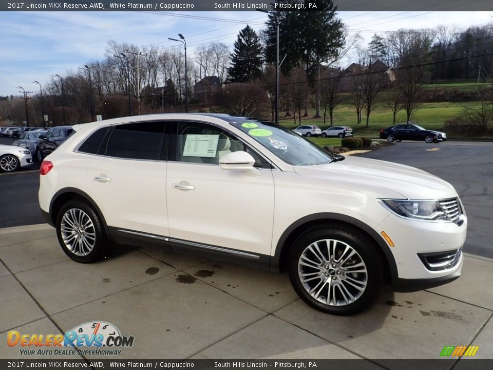 2017 Lincoln MKX Reserve AWD White Platinum / Cappuccino Photo #7