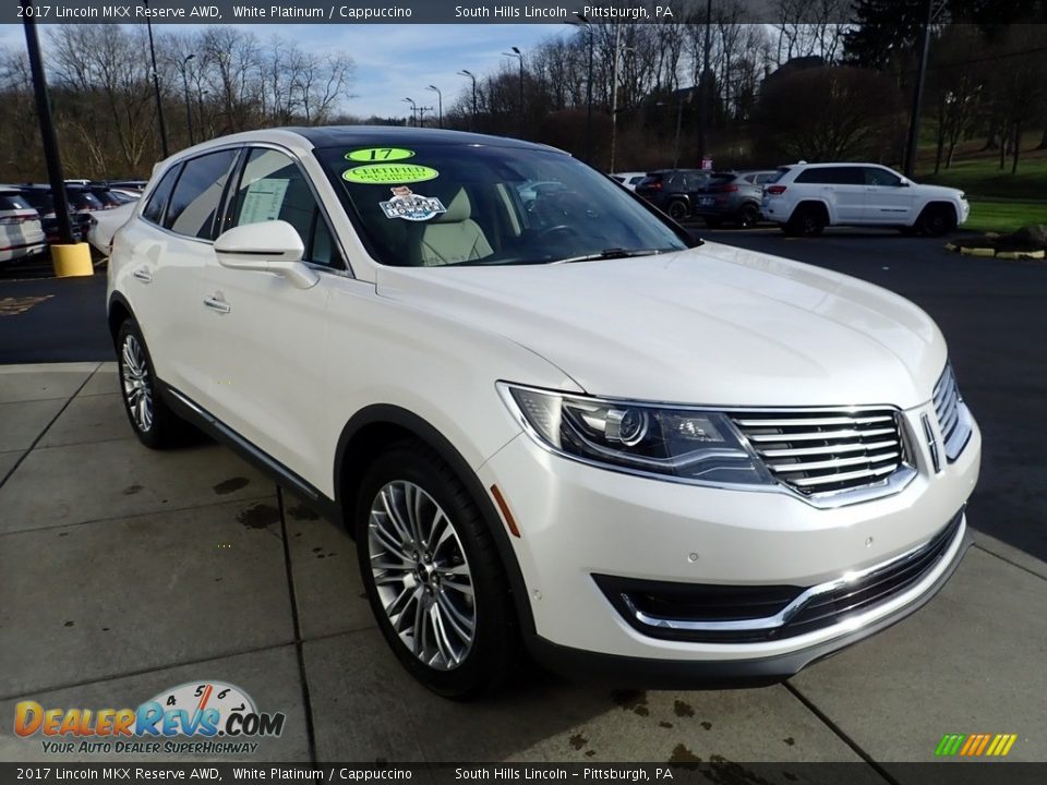 2017 Lincoln MKX Reserve AWD White Platinum / Cappuccino Photo #8