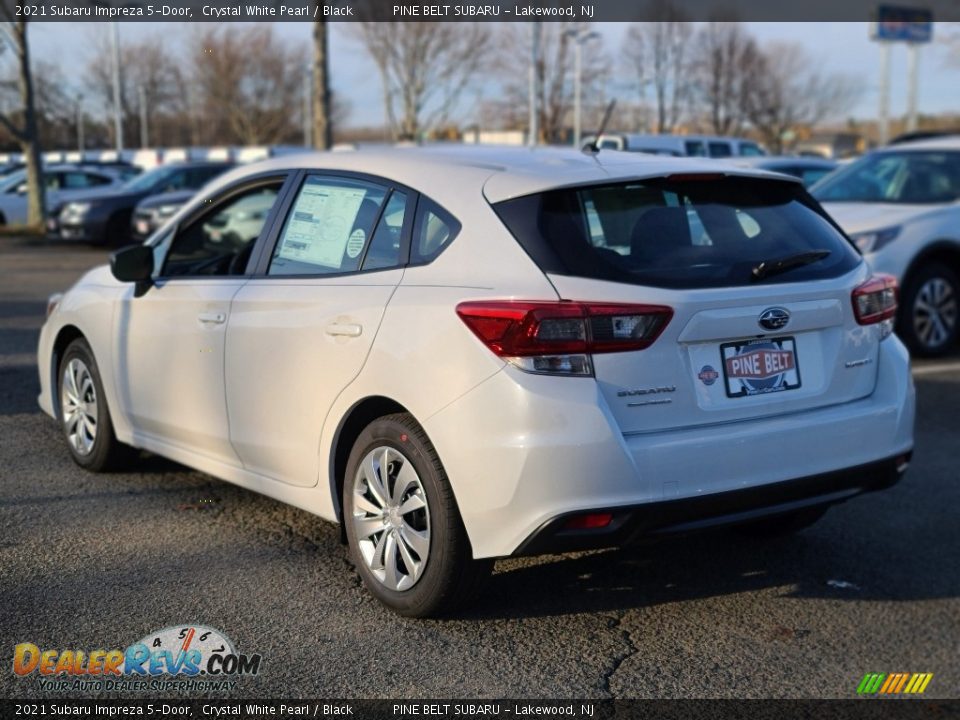 2021 Subaru Impreza 5-Door Crystal White Pearl / Black Photo #6