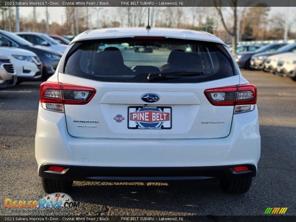 2021 Subaru Impreza 5-Door Crystal White Pearl / Black Photo #7