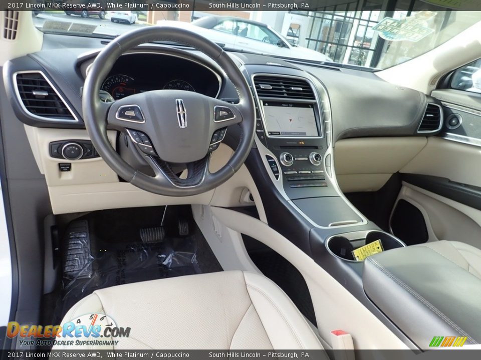 2017 Lincoln MKX Reserve AWD White Platinum / Cappuccino Photo #17