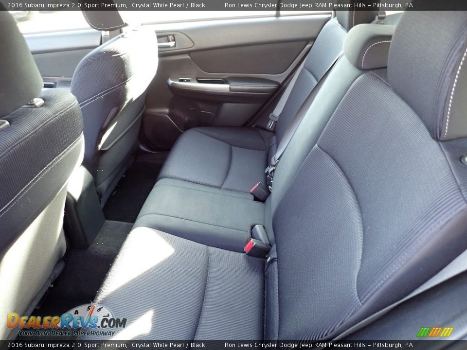 Rear Seat of 2016 Subaru Impreza 2.0i Sport Premium Photo #12