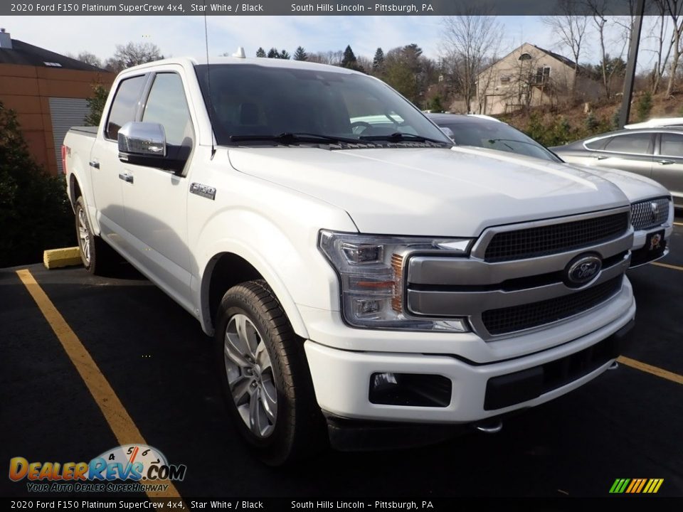 2020 Ford F150 Platinum SuperCrew 4x4 Star White / Black Photo #4