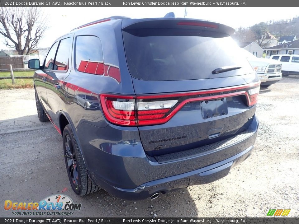 2021 Dodge Durango GT AWD Reactor Blue Pearl / Black Photo #4