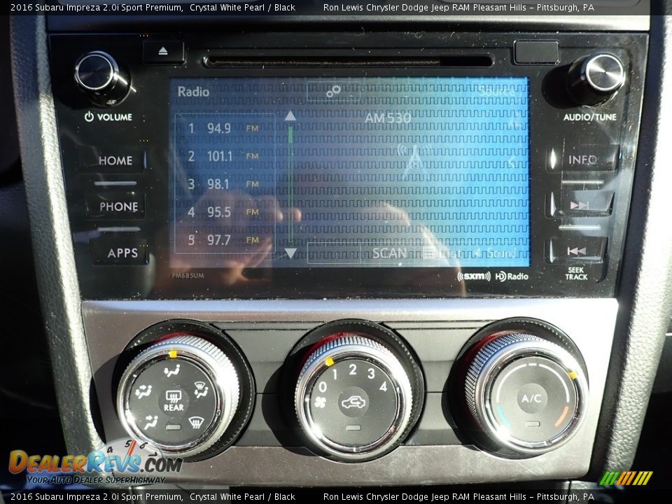 Controls of 2016 Subaru Impreza 2.0i Sport Premium Photo #19