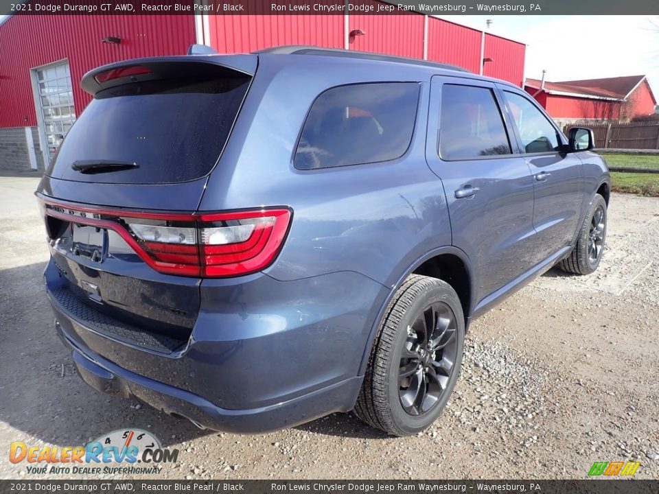 2021 Dodge Durango GT AWD Reactor Blue Pearl / Black Photo #6