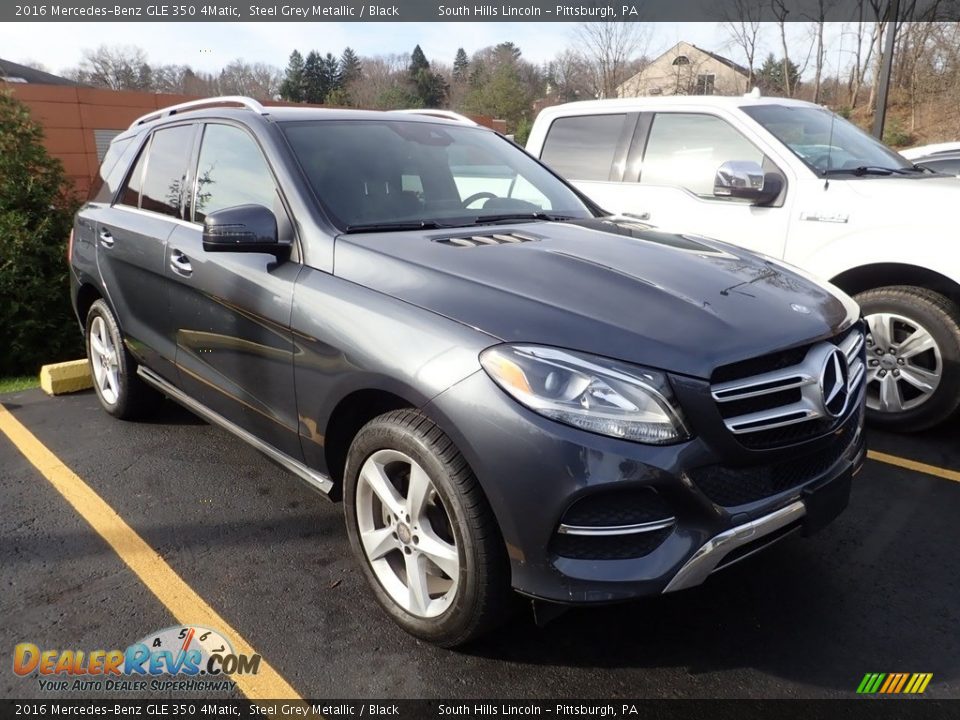 2016 Mercedes-Benz GLE 350 4Matic Steel Grey Metallic / Black Photo #4