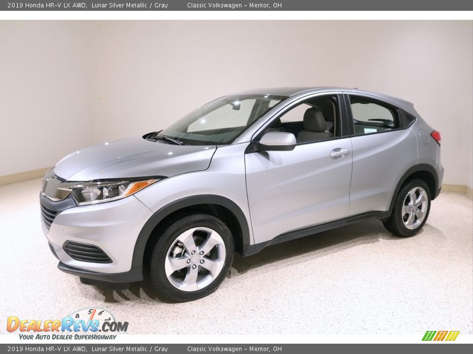 2019 Honda HR-V LX AWD Lunar Silver Metallic / Gray Photo #3