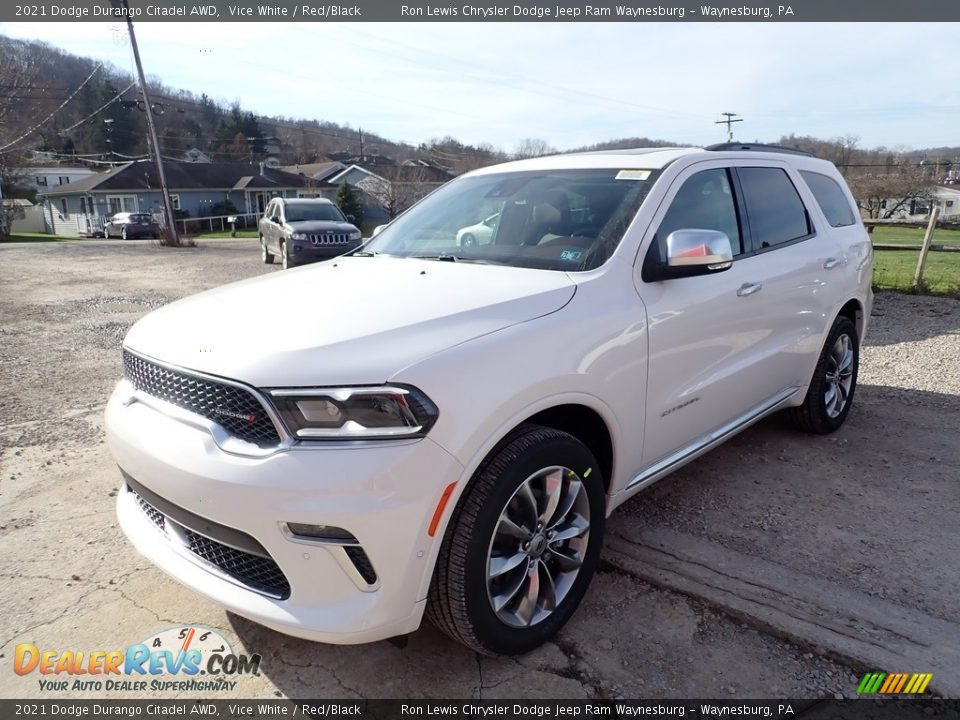 2021 Dodge Durango Citadel AWD Vice White / Red/Black Photo #1