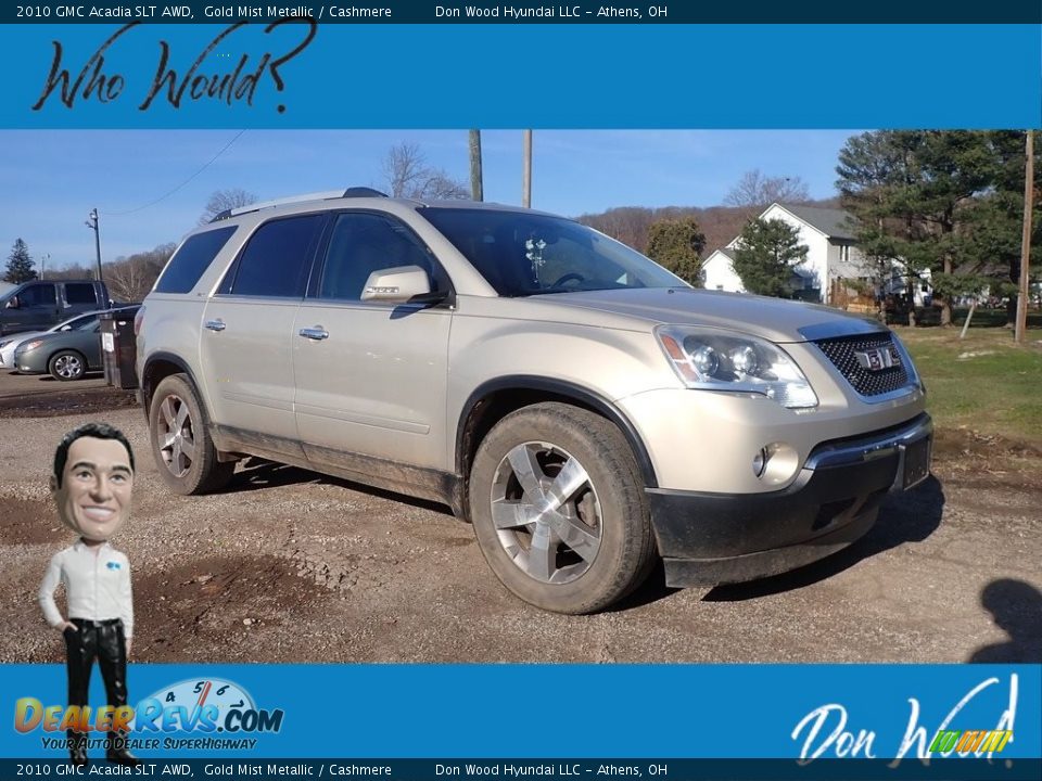 2010 GMC Acadia SLT AWD Gold Mist Metallic / Cashmere Photo #1