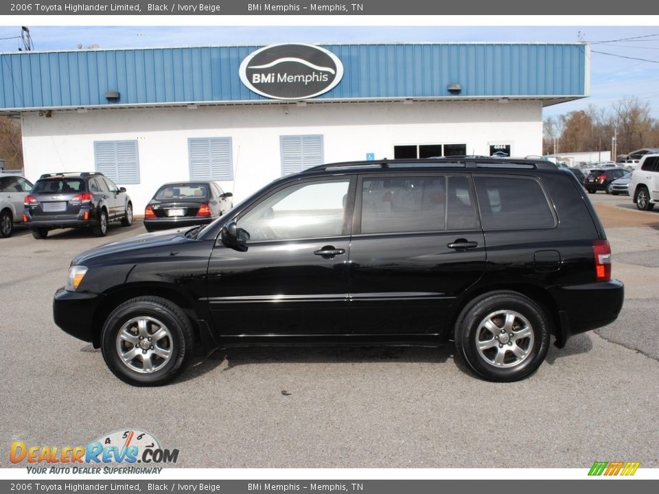 2006 Toyota Highlander Limited Black / Ivory Beige Photo #3