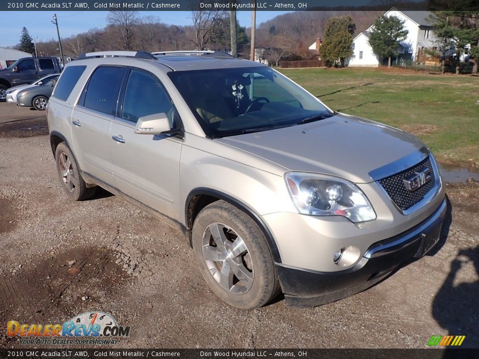 2010 GMC Acadia SLT AWD Gold Mist Metallic / Cashmere Photo #2