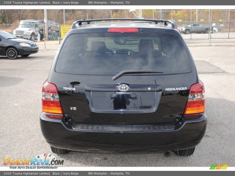 2006 Toyota Highlander Limited Black / Ivory Beige Photo #6