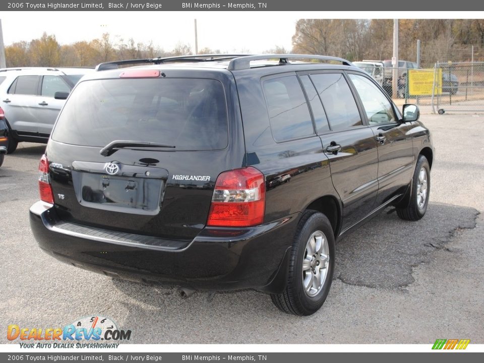 2006 Toyota Highlander Limited Black / Ivory Beige Photo #7