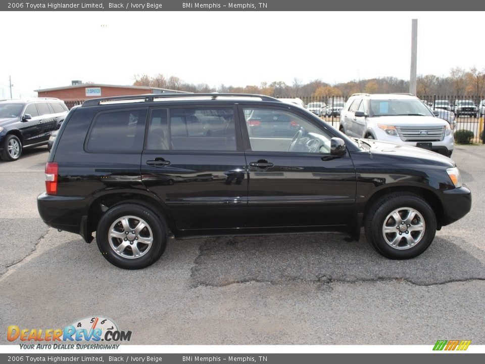 2006 Toyota Highlander Limited Black / Ivory Beige Photo #8