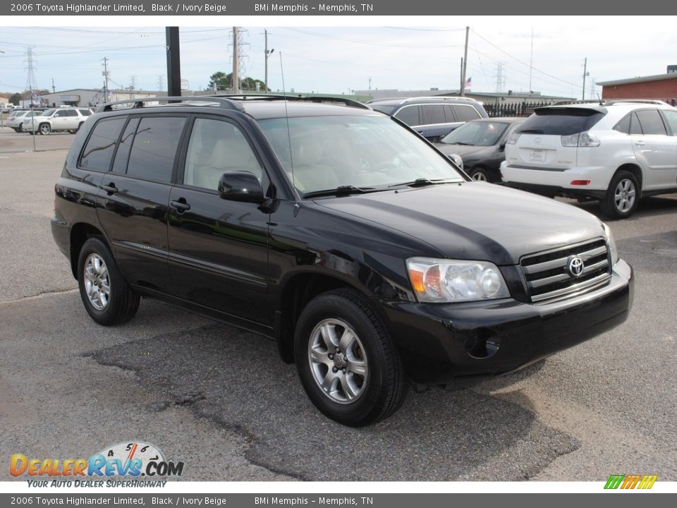 2006 Toyota Highlander Limited Black / Ivory Beige Photo #9