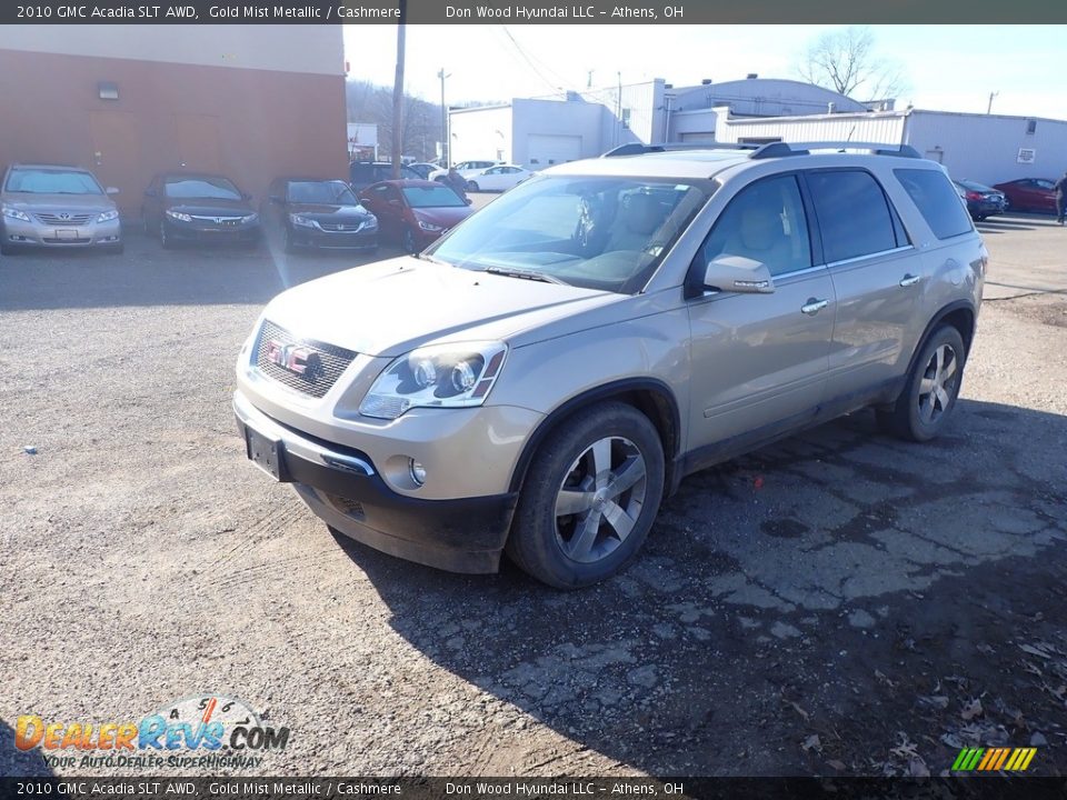 2010 GMC Acadia SLT AWD Gold Mist Metallic / Cashmere Photo #8