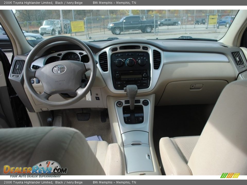 2006 Toyota Highlander Limited Black / Ivory Beige Photo #11