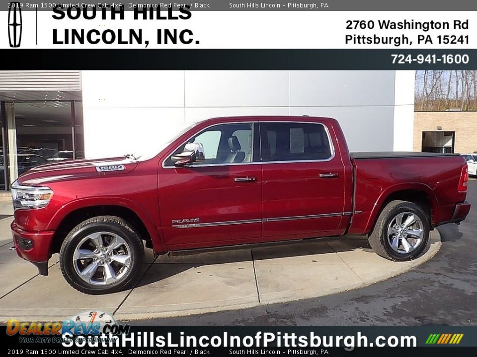 2019 Ram 1500 Limited Crew Cab 4x4 Delmonico Red Pearl / Black Photo #1