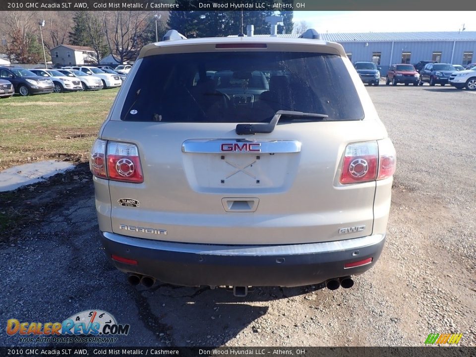 2010 GMC Acadia SLT AWD Gold Mist Metallic / Cashmere Photo #11