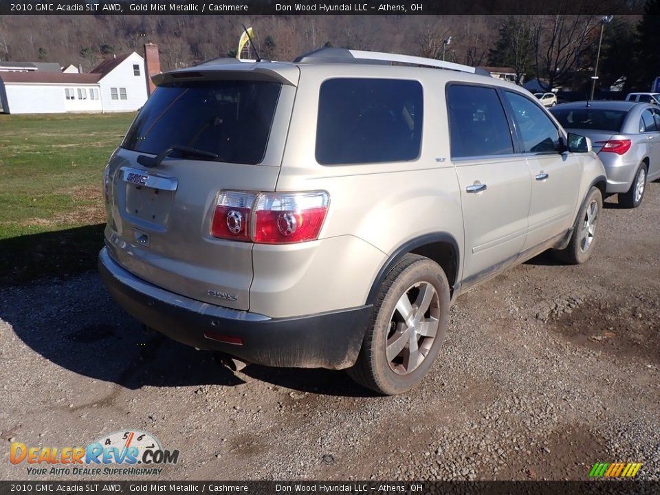 2010 GMC Acadia SLT AWD Gold Mist Metallic / Cashmere Photo #12