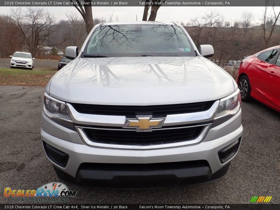 2018 Chevrolet Colorado LT Crew Cab 4x4 Silver Ice Metallic / Jet Black Photo #3