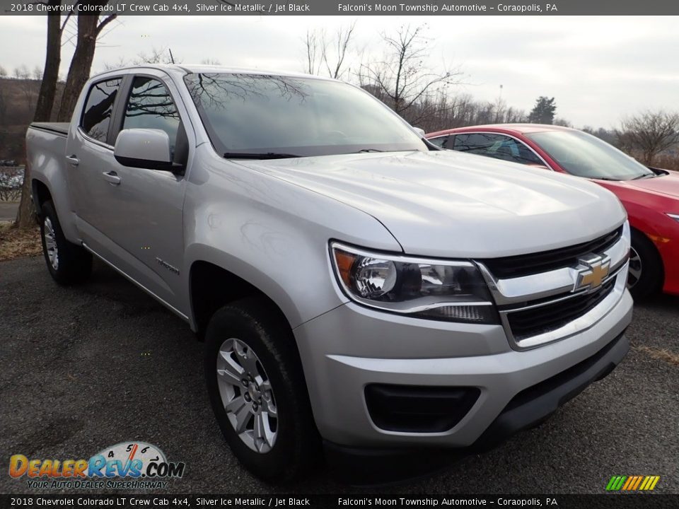 2018 Chevrolet Colorado LT Crew Cab 4x4 Silver Ice Metallic / Jet Black Photo #4