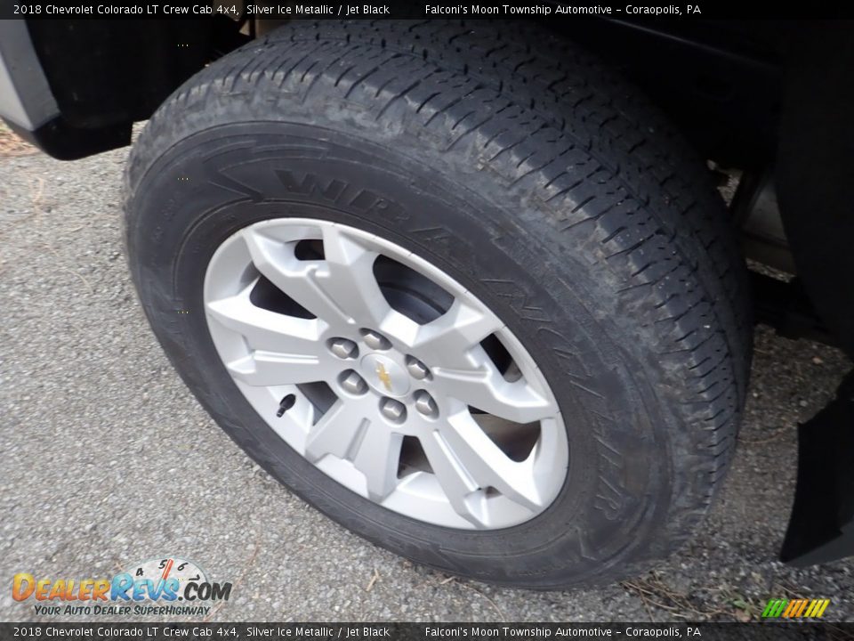 2018 Chevrolet Colorado LT Crew Cab 4x4 Silver Ice Metallic / Jet Black Photo #5