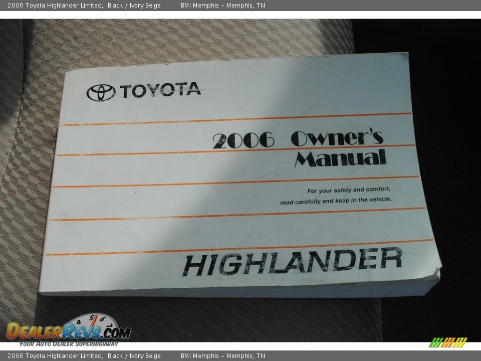 2006 Toyota Highlander Limited Black / Ivory Beige Photo #23