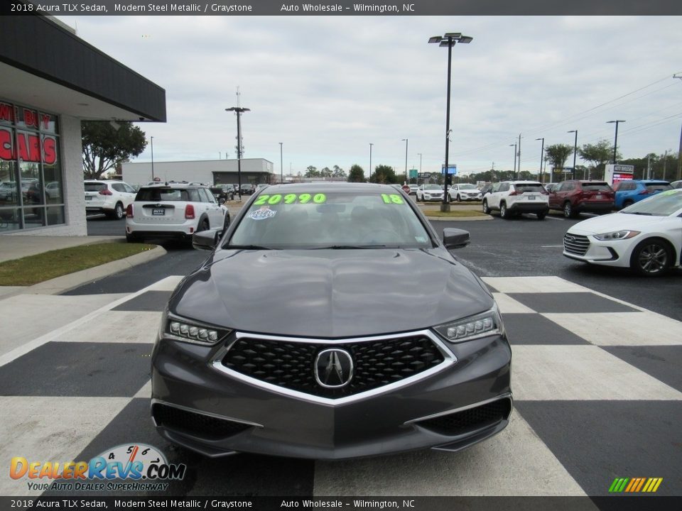 2018 Acura TLX Sedan Modern Steel Metallic / Graystone Photo #2