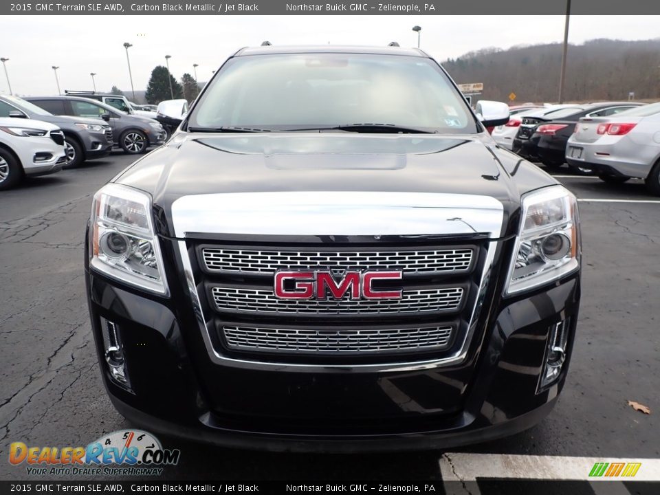 2015 GMC Terrain SLE AWD Carbon Black Metallic / Jet Black Photo #3