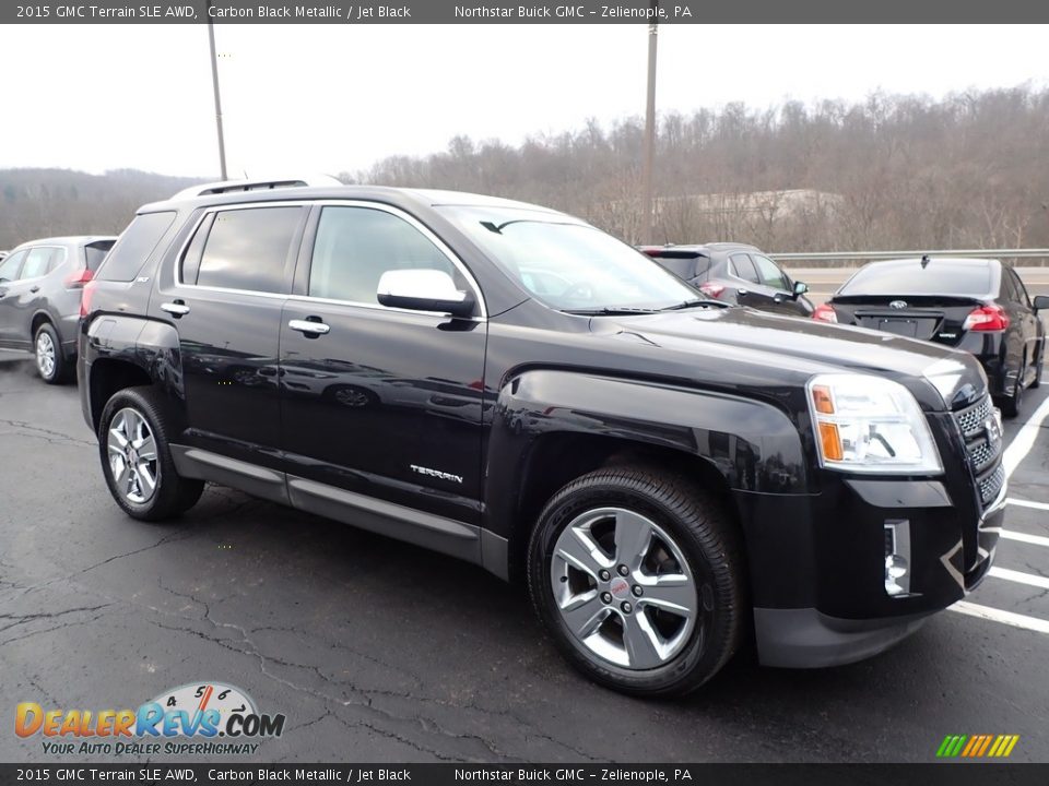 Carbon Black Metallic 2015 GMC Terrain SLE AWD Photo #4