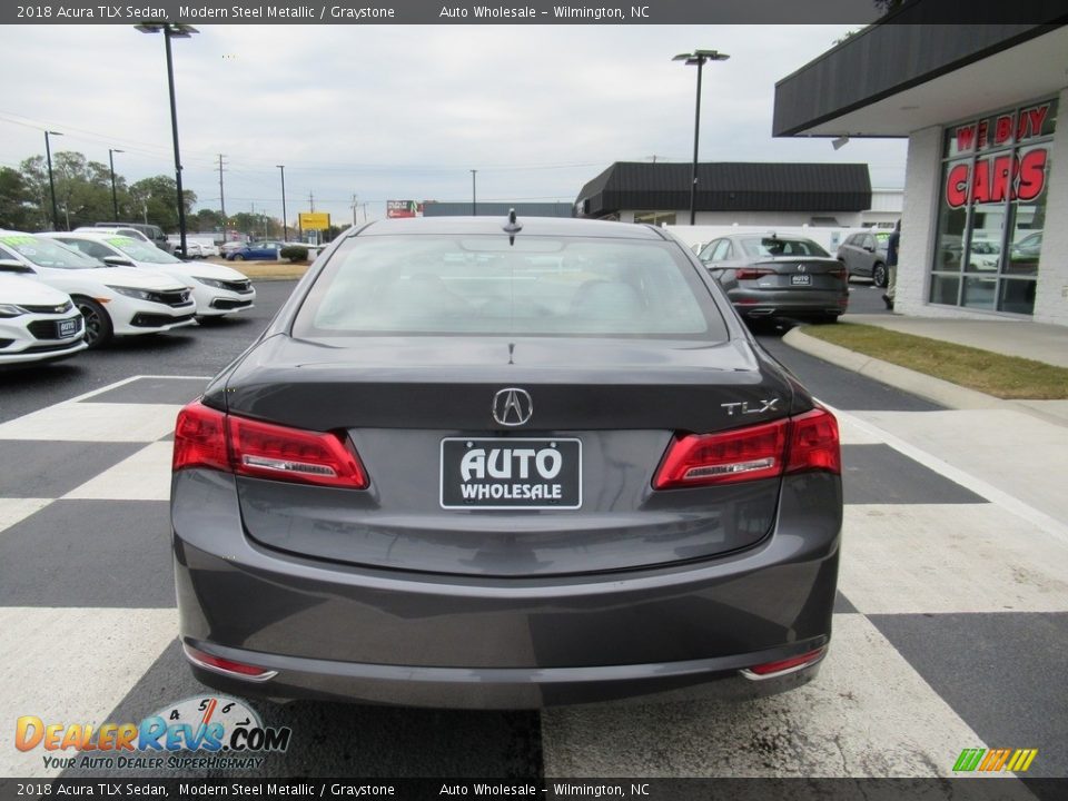 2018 Acura TLX Sedan Modern Steel Metallic / Graystone Photo #4