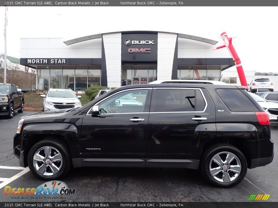 2015 GMC Terrain SLE AWD Carbon Black Metallic / Jet Black Photo #14