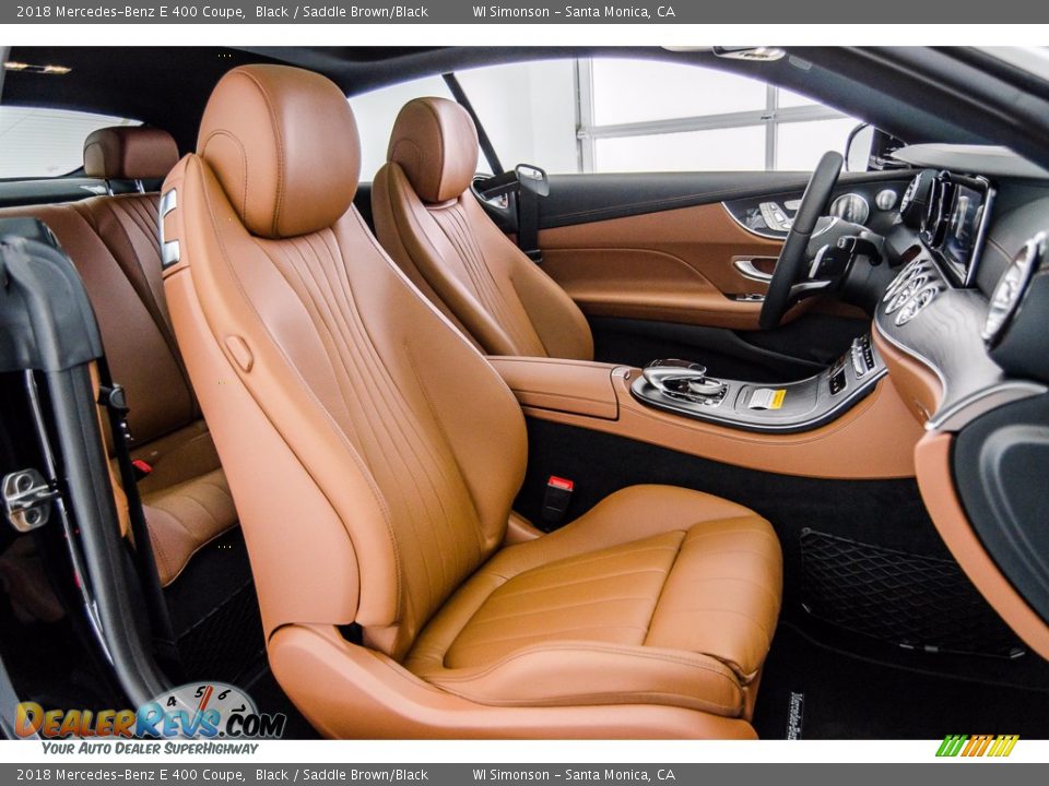 2018 Mercedes-Benz E 400 Coupe Black / Saddle Brown/Black Photo #2