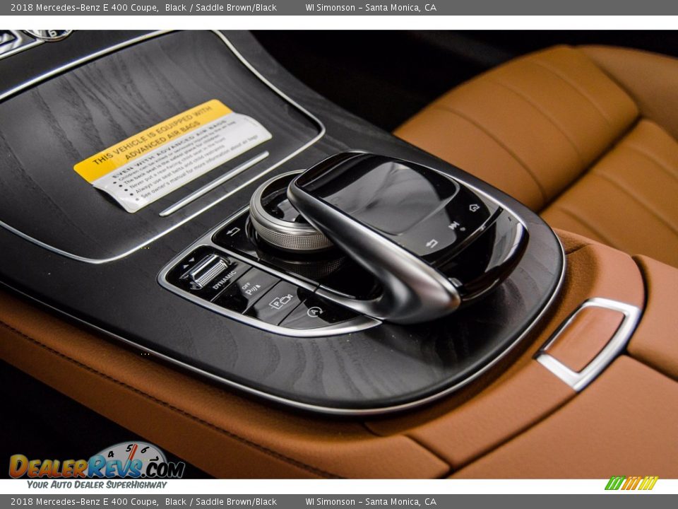 2018 Mercedes-Benz E 400 Coupe Black / Saddle Brown/Black Photo #7