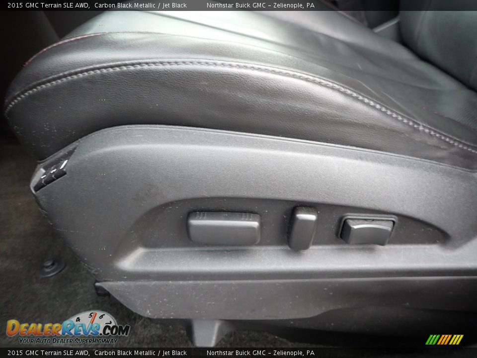 2015 GMC Terrain SLE AWD Carbon Black Metallic / Jet Black Photo #28